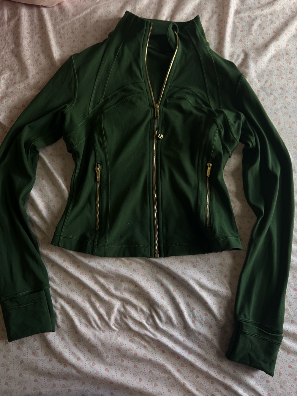 lululemon athletica Forest Green Zip-Up Utility Jacket